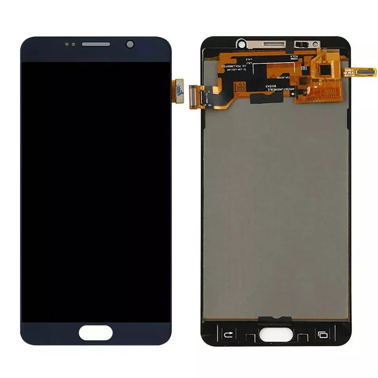 För Samsung Galaxy Note 5 LCD OLED Display -skärmmontering med ram