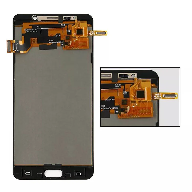 För Samsung Galaxy Note 5 LCD OLED Display -skärmmontering med ram