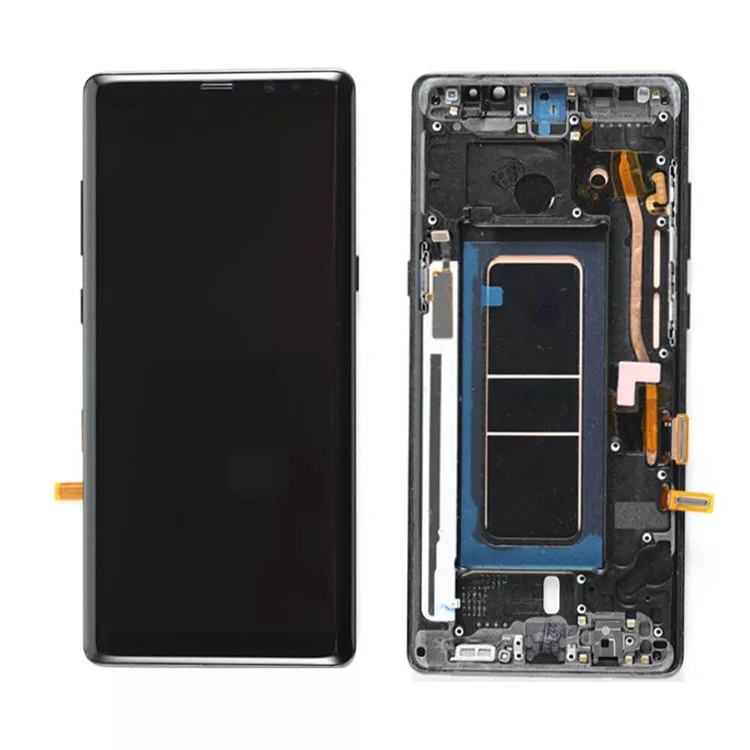 För Samsung Galaxy Obs 8 LCD OLED Display Skärmmontering med ram