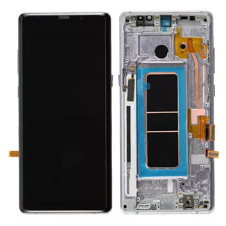 För Samsung Galaxy Obs 8 LCD OLED Display Skärmmontering med ram