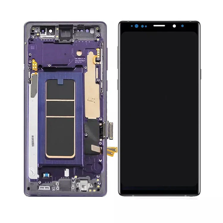 För Samsung Galaxy Obs 9 LCD OLED Display Skärm Digitizer Assembly med ram
