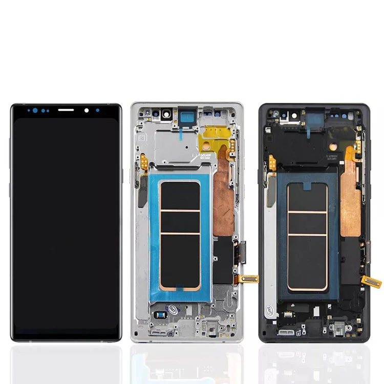 För Samsung Galaxy Obs 9 LCD OLED Display Skärm Digitizer Assembly med ram