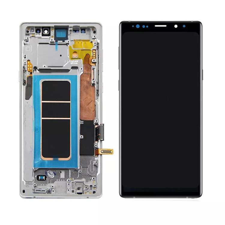 För Samsung Galaxy Obs 9 LCD OLED Display Skärm Digitizer Assembly med ram