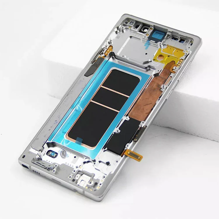 För Samsung Galaxy Obs 9 LCD OLED Display Skärm Digitizer Assembly med ram