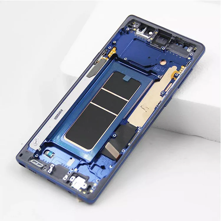 För Samsung Galaxy Obs 9 LCD OLED Display Skärm Digitizer Assembly med ram
