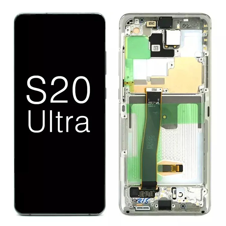 För Samsung Galaxy S20 Ultra G988 5G OLED Display LCD -pekskärmsersättning